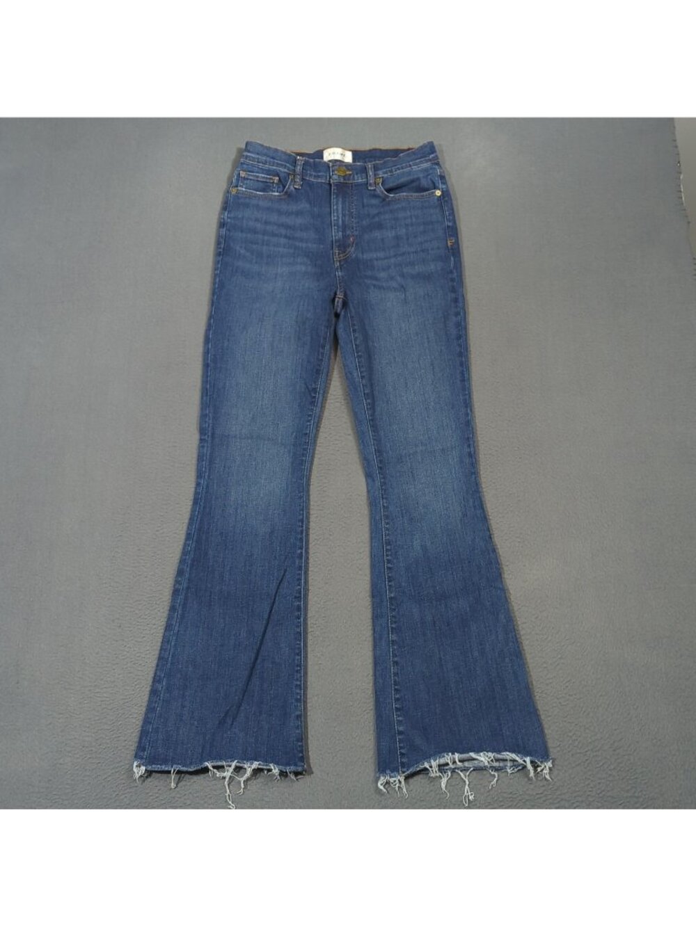 Frame Jeans Women's 28 Blue Le High Flare in Aspire Raw After Denim